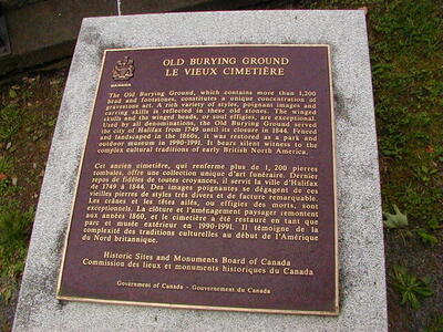 Photo: Old Burying Ground plaque