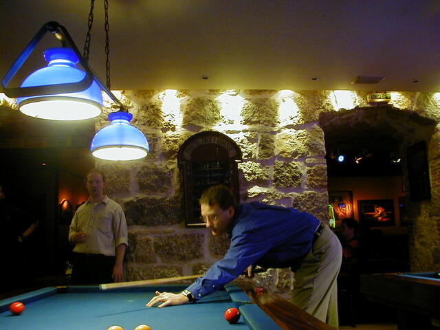 DanC playing pool