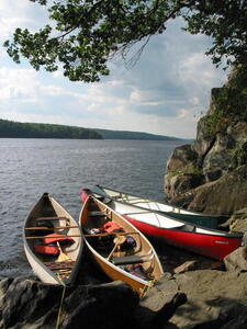Photo: Canoes on the shore