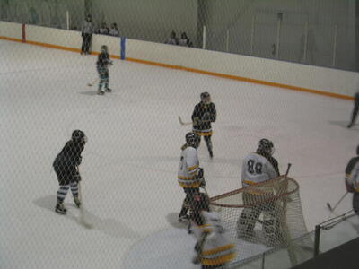 Photo: Alana playing hockey