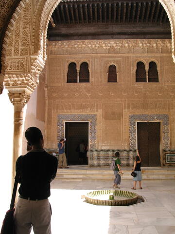 Tourists in Alhambra