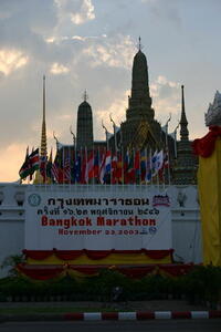 Photo: Bangkok Marathon sign
