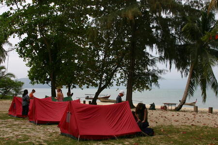 Photo: Beach camping