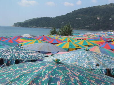 Photo: Beach umbrellas
