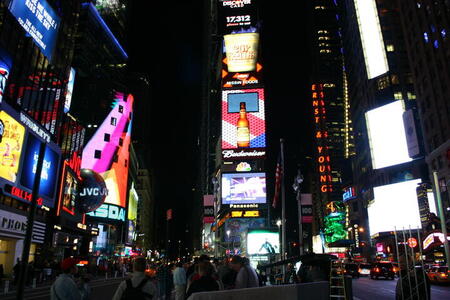 new york city times square at night. Times Square at night