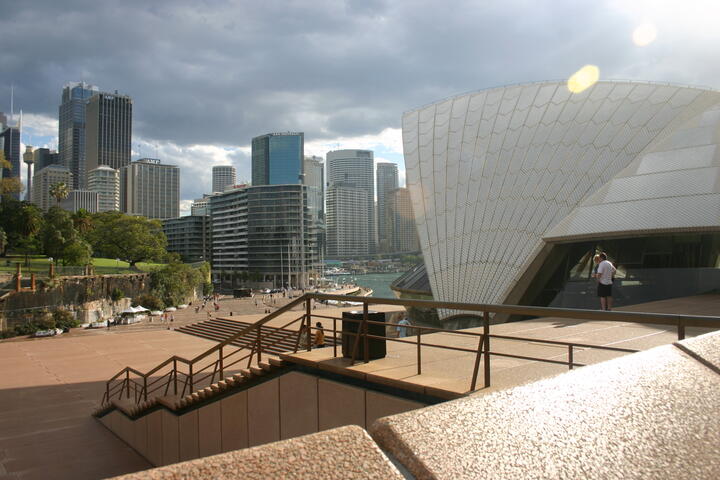 Sydney Opera House and downtown