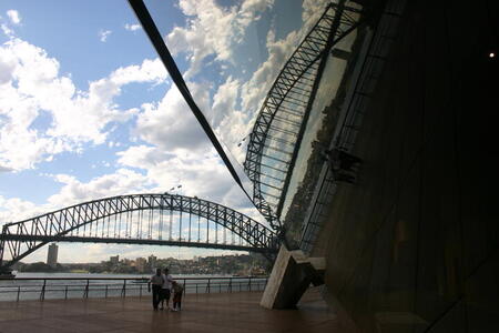 Photo: Harbour Bridge reflected