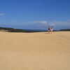Photo: Walking across sand dunes