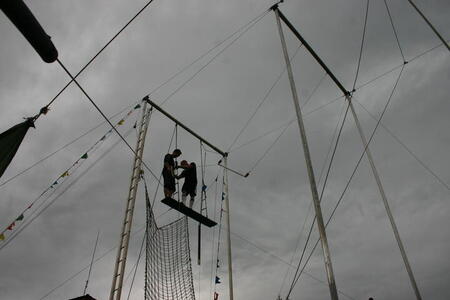 Photo: Ger on trapeze