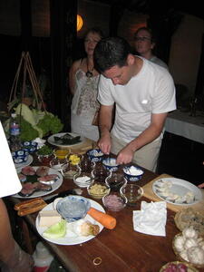 Photo: Rog cooking