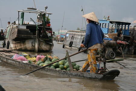 Photo: Floating market