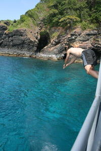 Photo: Gerald diving