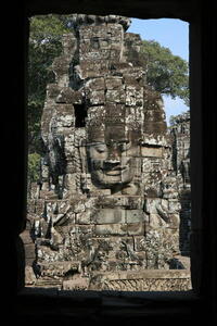 Photo: Framed face-tower