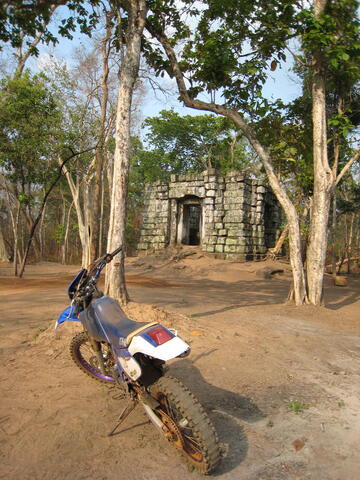 Bike and temple