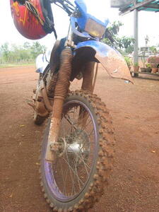 Photo: Muddy bike