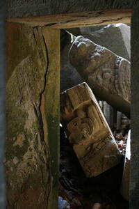 Photo: Fallen masonry