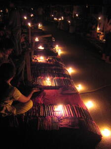Photo: Candlelit night market