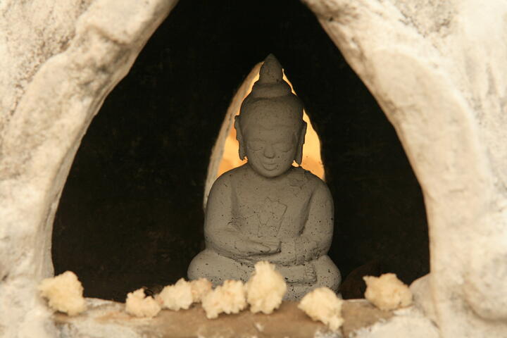 Buddha with rice