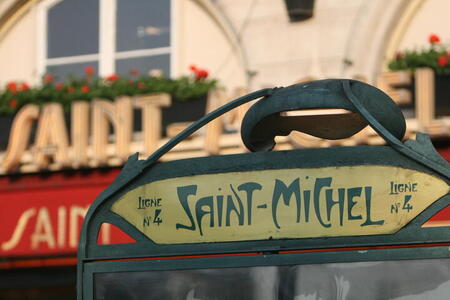 Photo: Saint-Michel metro sign