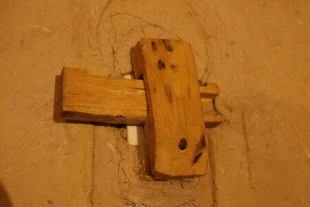 Photo: Wooden lightswitch