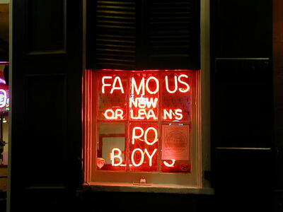 Photo: Po Boys sign