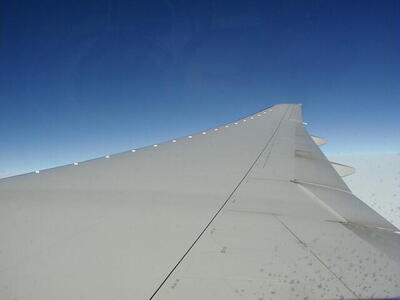 Photo: Airplane wing