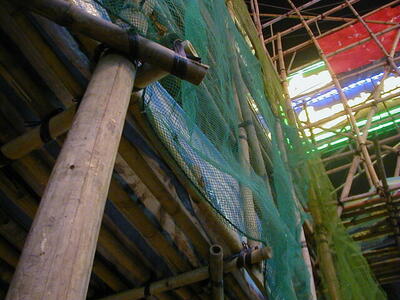 Photo: Bamboo scaffolding