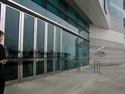 Photo: Entrance to Hong Kong Convention and Exhibition Centre