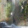 Photo: Gerald behind a waterfall