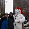 Photo: Alana and Ger with Bonhomme