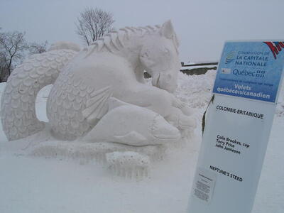 Photo: Snow sculpture