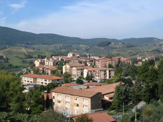 Looking down from San Gimi