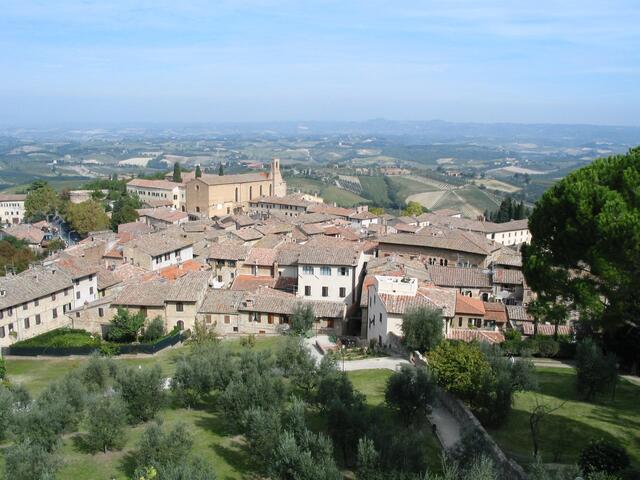 Looking down from San Gimi