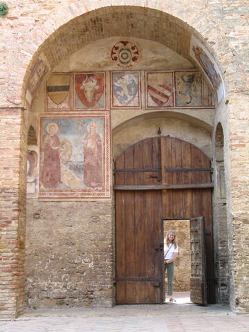 Door and arch