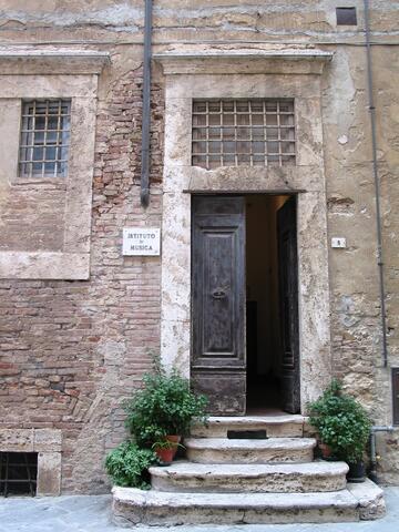 Door with steps