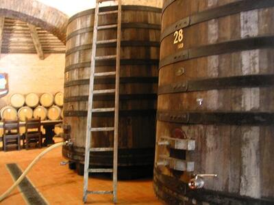 Photo: Wine fermenting