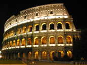 Colosseum at night, Rome, Italy, Oct 2002