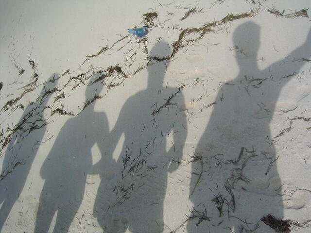 Beach shadows