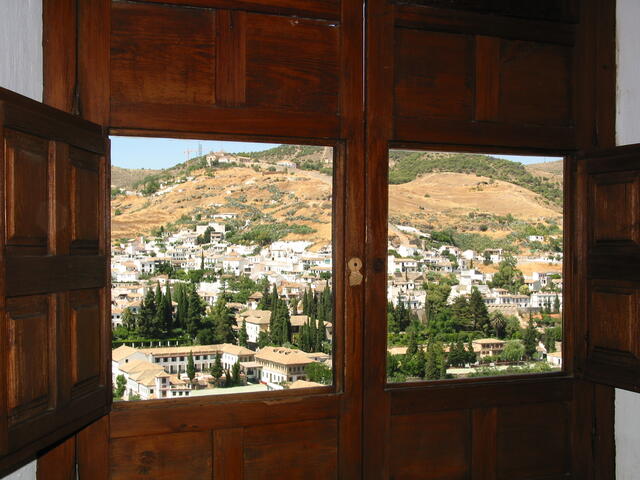 Granada through windows