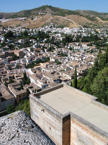 Looking down on Granada