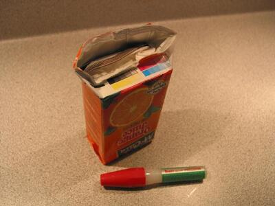 Photo: Juice box smuggling device