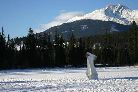 Photo: Skating bride