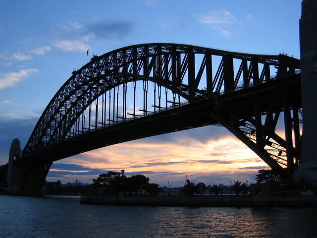 Harbour Bridge at dusk