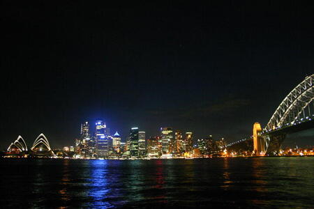 Photo: Sydney at night
