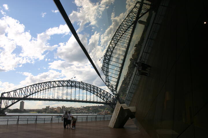 Harbour Bridge reflected