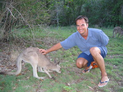 Photo: Ger with kangaroo
