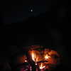 Photo: Fire and moon