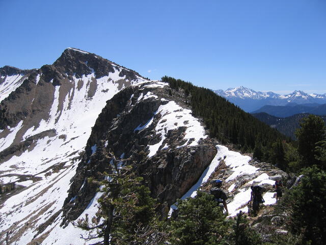 Hiking the ridge