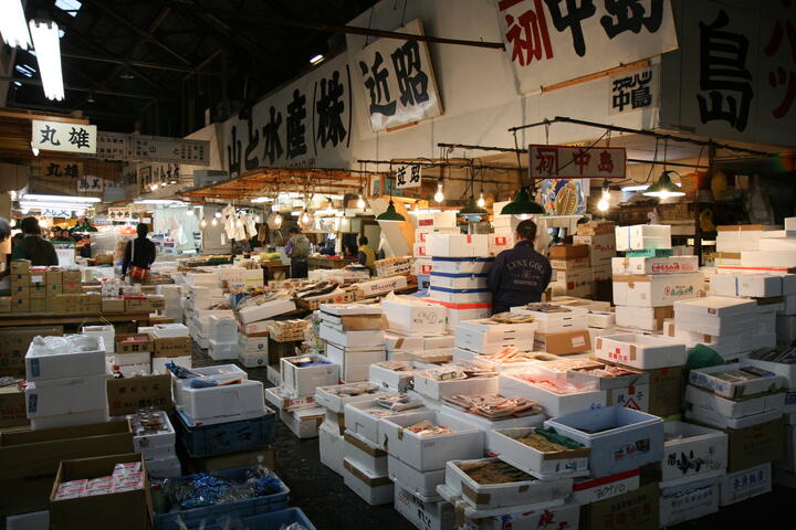 Tsukiji fish market