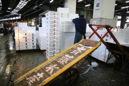 Photo: Cart and boxes